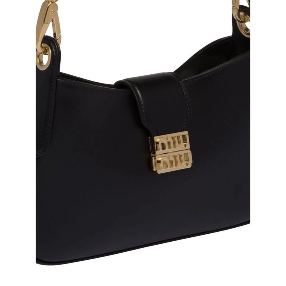 MIU MIU LEATHER SHOULDER BAG - Picture 5 of 7